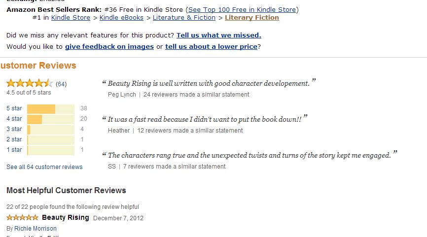 beauty rising chart 5 aug 2013