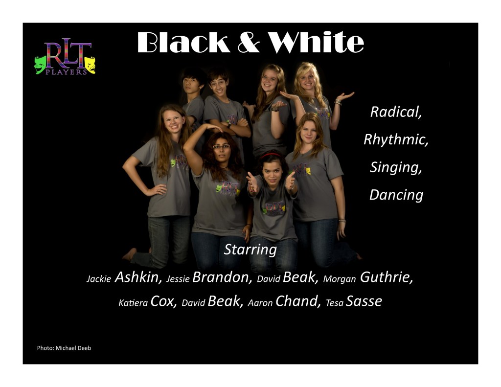 black and white