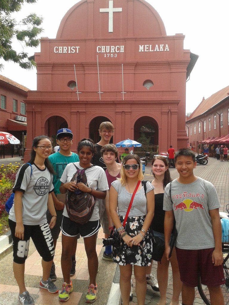 My crew in front of Christ Church.